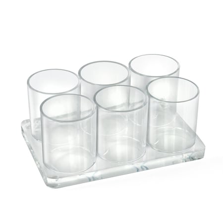 Azar Displays Six Cup Acrylic Deluxe Holder 225576